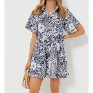 Hyacinth House By Tuckernuck Thea Mini Dress Size L Floral Tiered Cottagecore